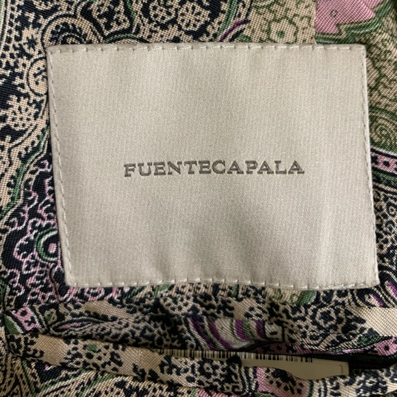 FUENTECAPALA AMNIGY0 Size IT 40/US 4 Olive Greenish Corduroy Blazer Jacket - Picture 6 of 10